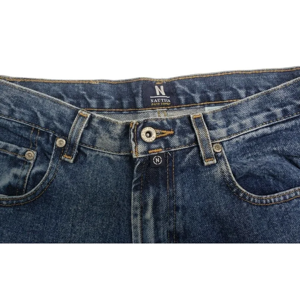 Nautica‎ straight leg cotton blue jeans, size  31x32